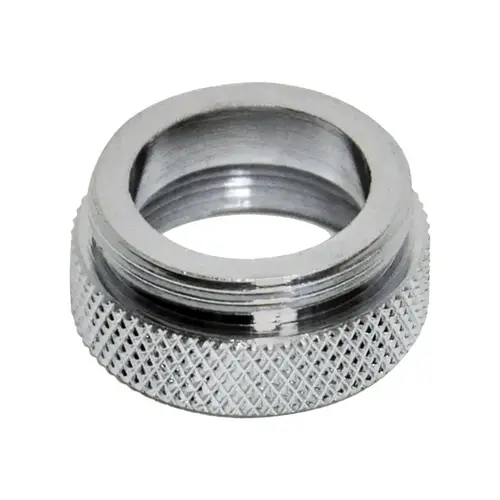 Danco 9D00010519 Aerator Adapter, 3/4-27 x 55/64-27 in, Female x Male, Brass, Chrome Plated