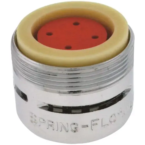 National Brand Alternative 5407403 Spring-Flo 2.2 GPM 15/16 in. 27 x 55/64 in. 27 Regular Dual Thread Faucet Aerator Chrome - pack of 6