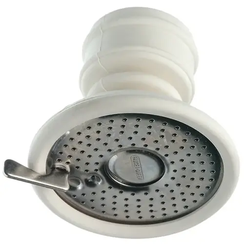 Danco 81072 Faucet Aerator, 55/64-27 Female, Rubber, 2.2 gpm White