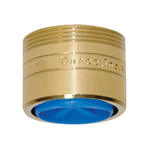 Danco 9D00010478 Faucet Aerator, 15/16-27 x 55/64-27 Male x Female Thread, Brass, Polished Brass, 1.5 gpm