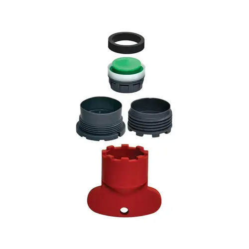 Danco 9D00010780 Aerator Kit, 13/16-27 x 55/64-16 Male x Female, Plastic, 1.5 gpm Black