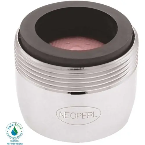 NEOPERL 5413805 PCA Cascade SLC 1.2 GPM 15/16 in. 27 x 55/64 in. 27 Regular Dual Thread Faucet Aerator Chrome