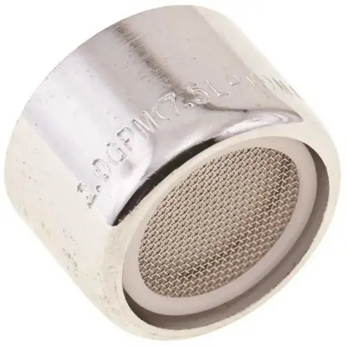 Premier 144211 55/64 in. 2.0 GPM, 27 Thread Slotless Female Aerator Chrome