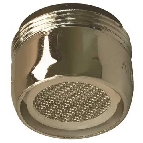 Proplus 2489776 13/16 in. 27 Threads Full Flow Slotless Male Aerator Chrome - pack of 6