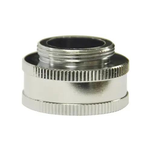 Danco 9D00010511 Washing Machine Adapter, 3/4 in x 55/64-27 in, GHTF x Male, Brass, Chrome Plated