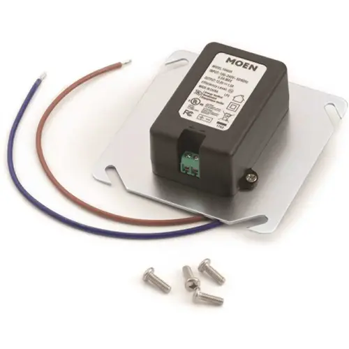 Moen 104630 Commercial 3 in. x 9 in. 100/240-Volt Multi-Unit Power AC Transformer Chrome