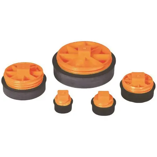 IPS Corporation 86385 2 in. Plastic T-Cone Combination Cleanout Plug Black