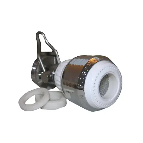 LARSEN SUPPLY CO., INC. 09-1225 Swivel Spray Aerator With Shut Off, 2.2-GPM, Dual Thread