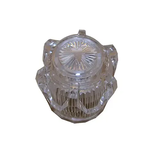 LARSEN SUPPLY CO., INC. HC-133 Streamway Phoenix Faucet Handle With Diverter Button, Clear