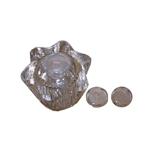 LARSEN SUPPLY CO., INC. HC-139 Streamway Faucet Handle, Old Style, Clear