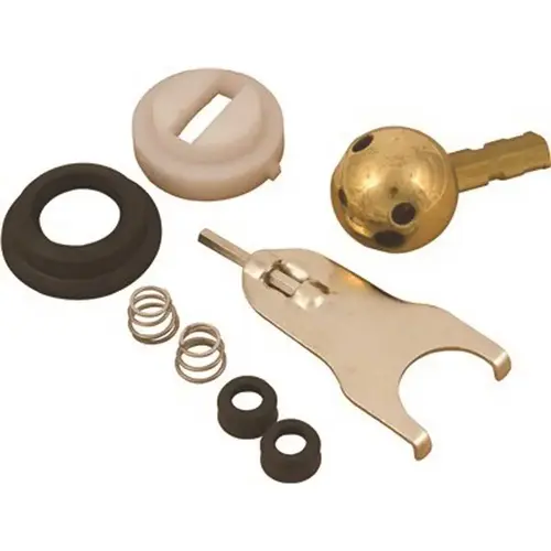 Proplus 133711LF Kitchen Faucet Repair Kit for Delta Crystal Handled Faucets with Lead Free Brass