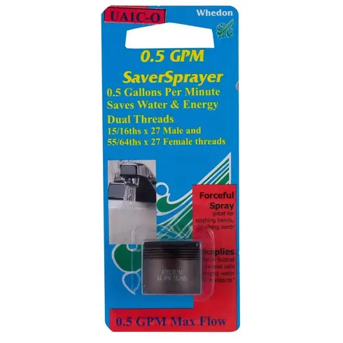 Whedon UA1C-O Faucet Aerator SaverSprayer Dual Thread 15/16"- 27M x 55/64"-27F Oil-Rubbed Bronze Oil-Rubbed Bronze