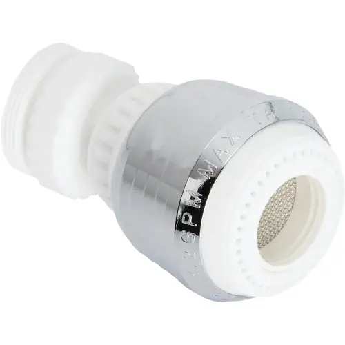 Do it 420609 2.0 GPM Swivel Spray Aerator, White & Chrome