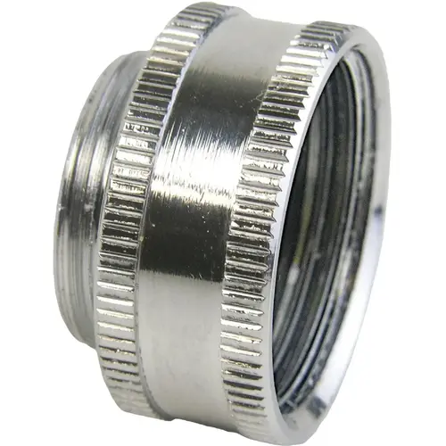 Lasco 09-1461NL No Lead Dual Thread Female Hose to Male Faucet Adapter, Chrome-Plated