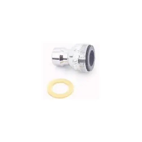 Plumb Pak PP28006 Faucet Aerator Adapter, 15/16-27 x 55/64 in in, Threaded, Chrome Plated