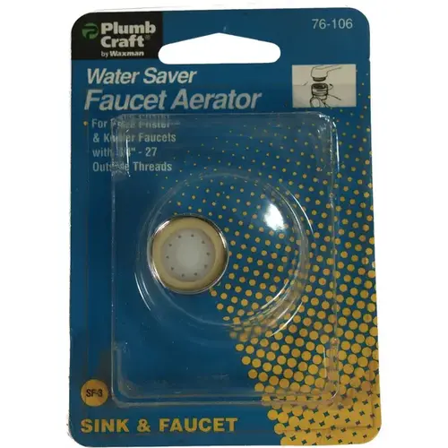 PlumbCraft 7610600N Faucet Aerator Male Thread 3/4" Chrome Chrome