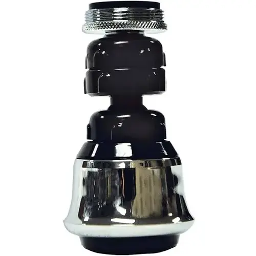 Danco 9D00010500 Swivel Sprayrator, 15/16-27 x 55/64-27 Male x Female Thread, Plastic, Chrome Plated, 1.5 gpm
