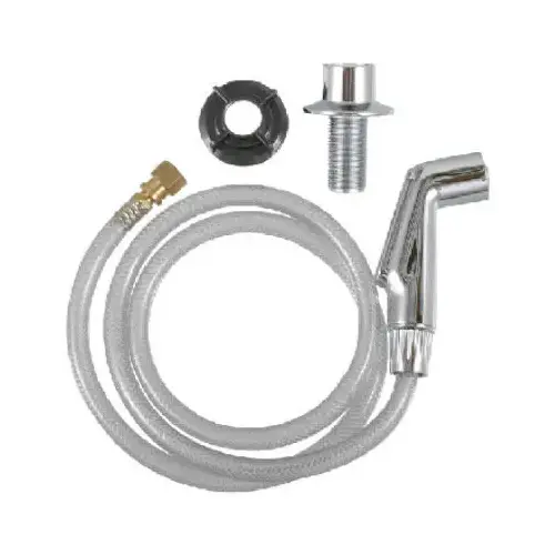 Danco 9D00088814 Spray Hose and Head Assembly, 1/4 in Connection, FIP, Plastic Chrome