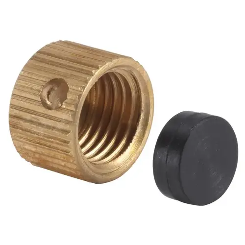 Homewerks VACCAPW3-XCP10 Drain Cap 3/8 S Brass Brass - pack of 10