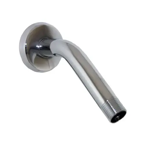 LARSEN SUPPLY CO., INC. 08-2451 1/2-Inch Male Pipe Thread x 6-Inch Chrome Shower Arm & Flange With Wall Flange