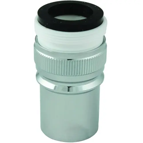 Plumb Pak PP800-11LF Faucet Aerator, 55/64-27 x 15/16-27 Male x Female Thread, Brass, Chrome Plated