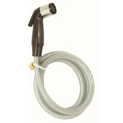 Proplus 2464183 Complete Hose and Spray Set, 1/4 in. IPS Swivel Connector, Lead Free Black