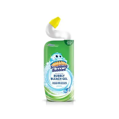 SCRUBBING BUBBLES 71579 Toilet Bowl Cleaner Bubbly Bleach Gel Rainshower Scent 24 oz Gel