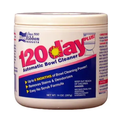 BLUE RIBBON PRODUCTS INC 02001 Automatic Toilet Bowl Cleaner 120 Day Clean Scent 14 oz Powder
