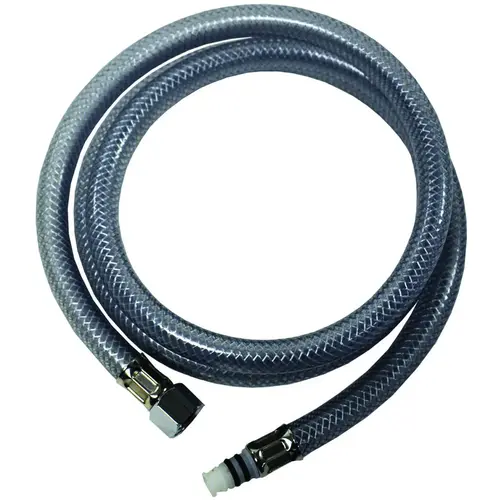 Danco 10341 Side-Spray Hose, Swivel, 48 in L, Brass/Plastic Clear