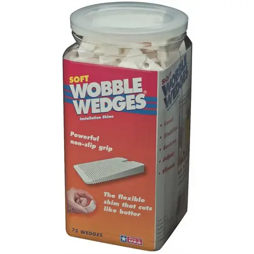 FOCUS 12 INC 7075 FOCUS 12 WOBBLE WEDGES, SOFT, WHITE - pack of 75