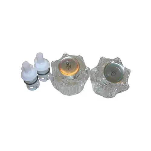 LARSEN SUPPLY CO., INC. 01-9243 Delex, Acrylic, Two Handle, Trim Set, With Stems