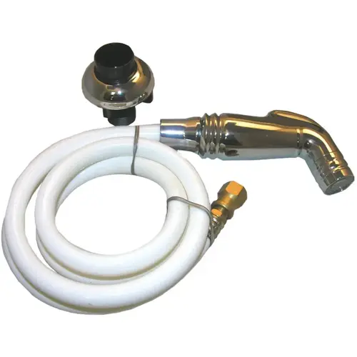 Lasco 08-1535 48 In. Chrome Spray Head with Hose Sprayer