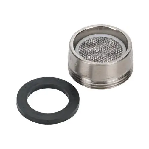 Baypointe 31-302-BP-XCP5 Replacement Brass Aerator Assembly, Brushed Nickel, Male Thread - pack of 5