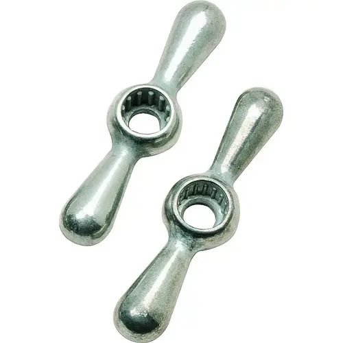 Plumb Pak PP806-15 Tee Valve Faucet Handle Chrome - pack of 2