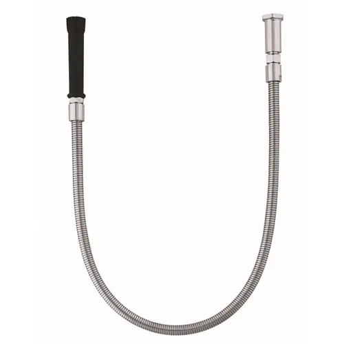 T & S BRASS & BRONZE WORKS 5HSE44 Hose 44 in. Black Handle Flex Stainless Steel