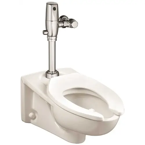 American Standard 3351101.02 Afwall FloWise EverClean 1.1 GPF Elongated Toilet Bowl Only with Top Spud Flushometer in White