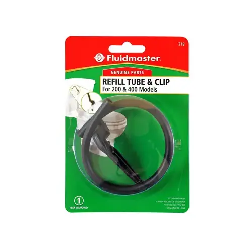 Fluidmaster 218 Refill Tube and Adapter Clip Black