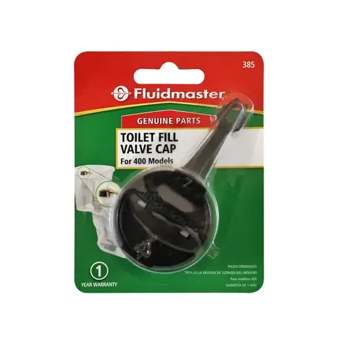 Fluidmaster 385 Fill Valve Cap Assembly, 400A Black