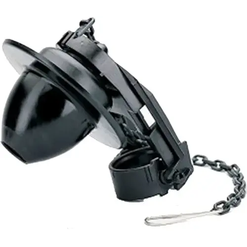 Fluidmaster 500P21 Tank Ball Toilet Flapper, Vinyl, For: 2 in Flush Valves Black