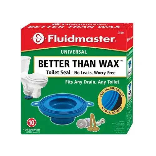 Fluidmaster 7530P8 Better Than Wax Universal Wax-Free Toilet Seal Blue