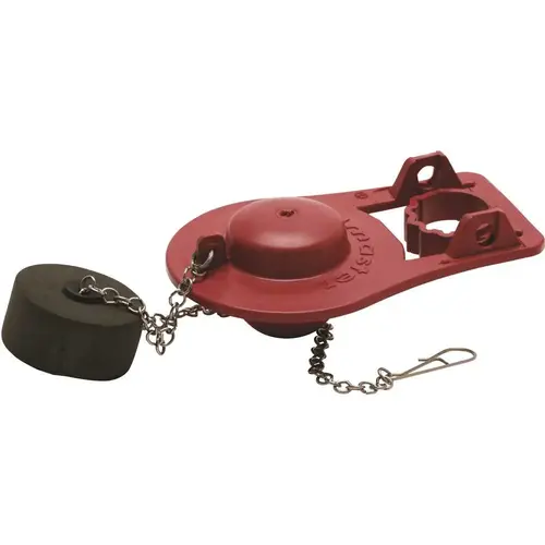 Fluidmaster PRO55 2 in. Pro Universal Adjustable Heavy-Duty Toilet Tank Flapper Red