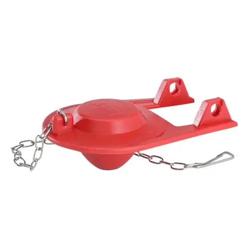 Korky 2001CP Toilet Flapper Plus Red Rubber For Universal 2" Red