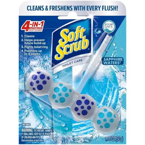 SOFT SCRUB 1734778-XCP6 Toilet Bowl Cleaner 4-in-1 Toilet Care Sapphire Waters Scent 1.76 oz Tablet - pack of 6