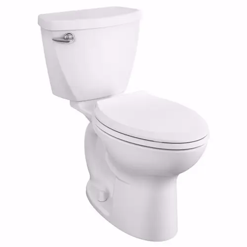 American Standard 3378128ST.020 Cadet 3 Series ADA Elongated Toilet, Elongated Bowl, 1.28 gpf Flush, 12 in Rough-In White