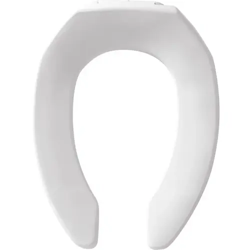BEMIS 1955CT 000 Toilet Seat, Elongated, Plastic, White, Sta-Tite Hinge