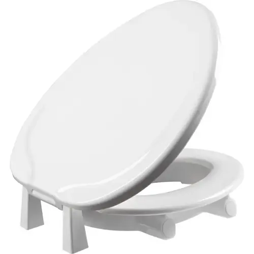 BEMIS E05310TSS 000 Toilet Seat Asurance Elongated White Plastic Gloss
