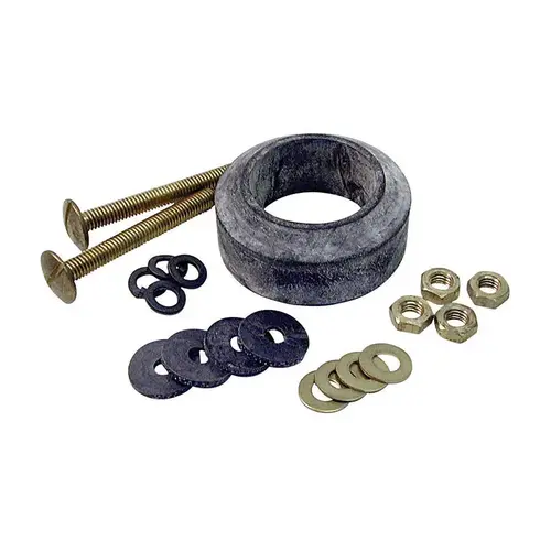 Danco 9D00088193 Tank-to-Bowl Kit, Steel, For: Gerber Toilets Black