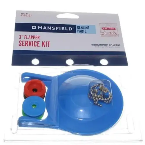 Mansfield 630-0207-12 3 In. Rubber Flapper Blue