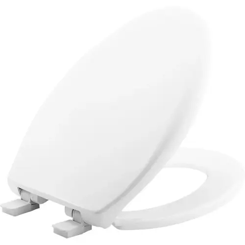 Mayfair by Bemis 187SLOW-000 Toilet Seat Slow Close Elongated White Plastic Gloss