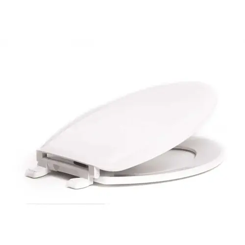 Proplus PS1600-001 Elongated, Closed Front Toilet Seat with Cover in White High Gloss